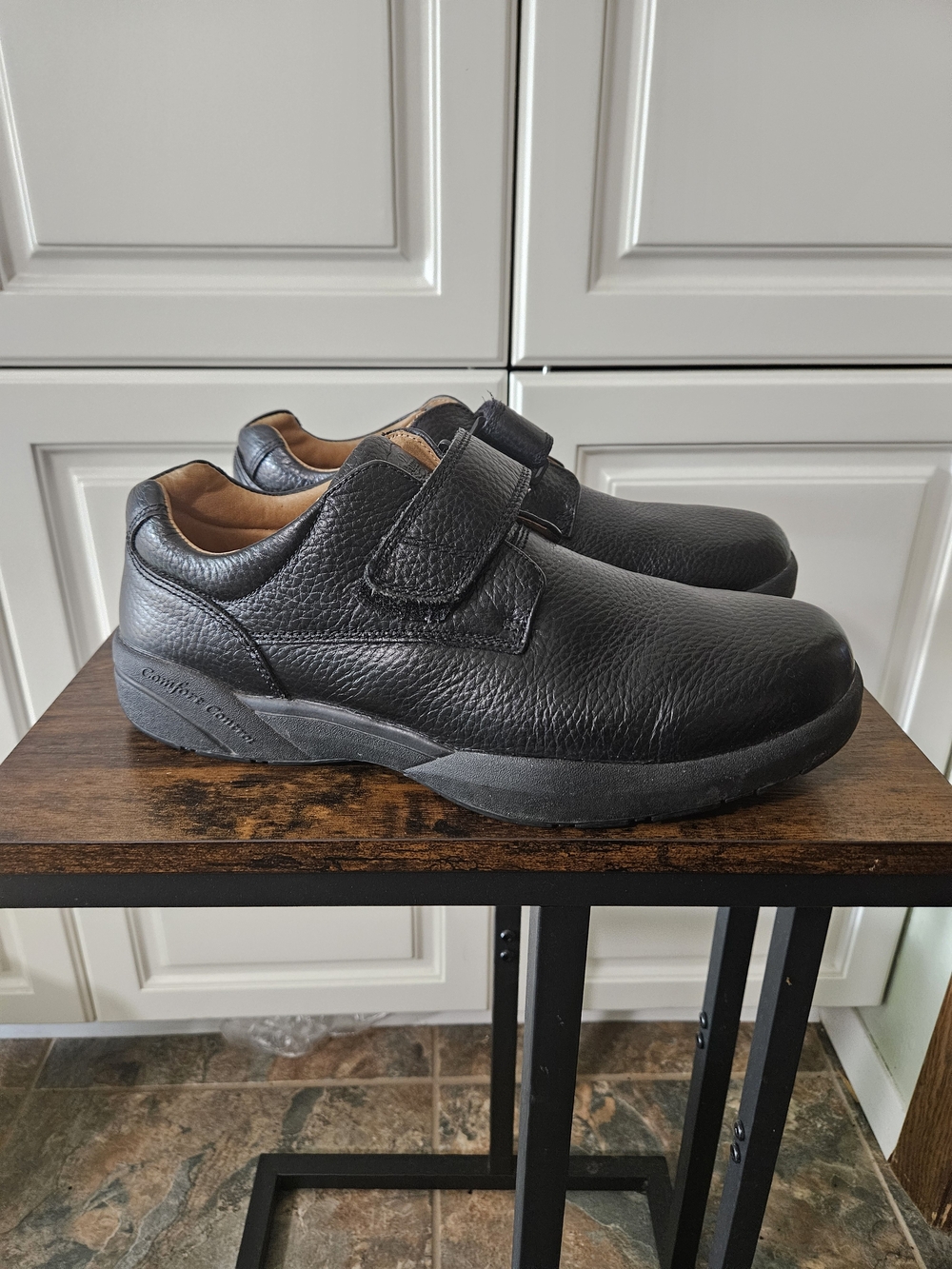 Dr Comfort Wide William 6310 Diabetic Black Leather Slip-On Comfort Shoes 11W